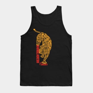 Bangladesh Cricket The Tigers Cricket Bat and Ball Game Tank Top